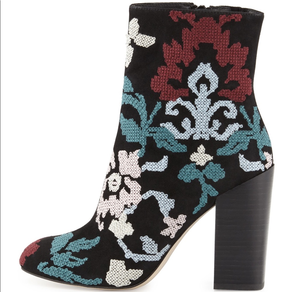 Rebecca Minkoff bootie embroidered Bojana size 8